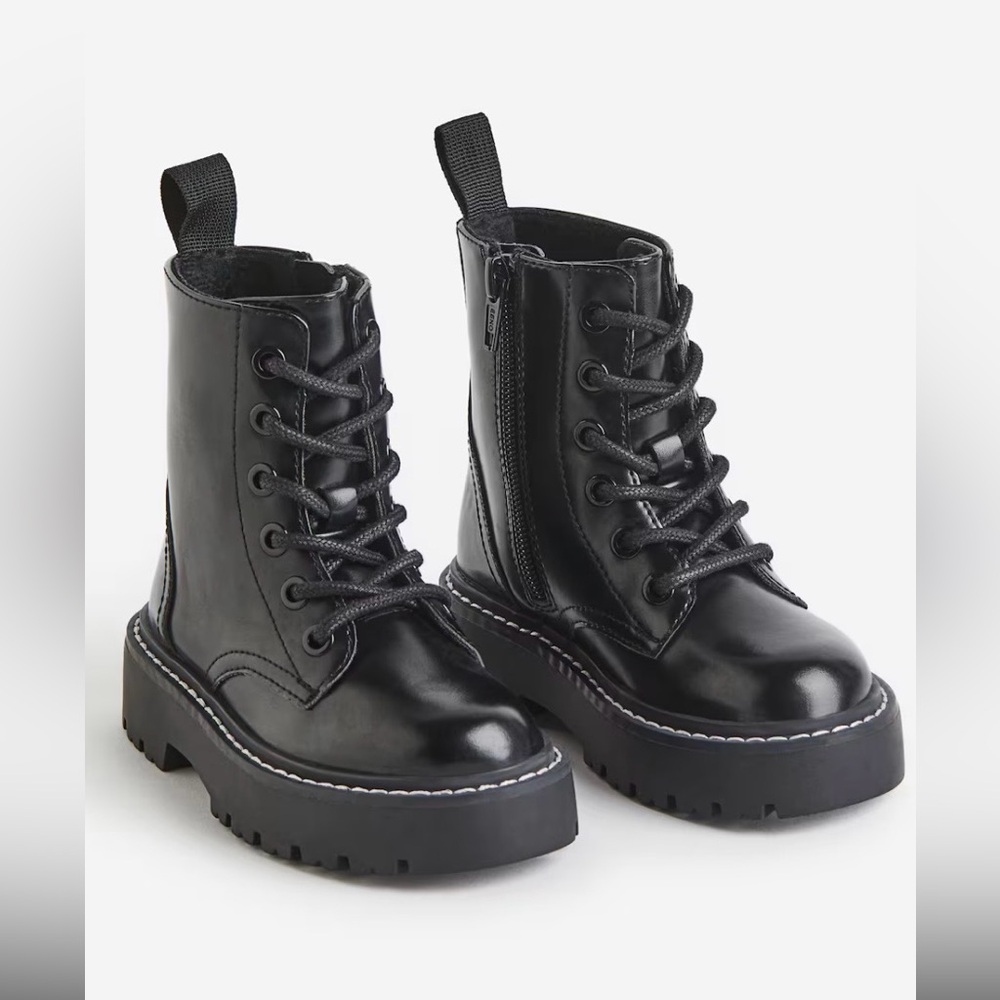 H&M Lace-Up Girls Boots